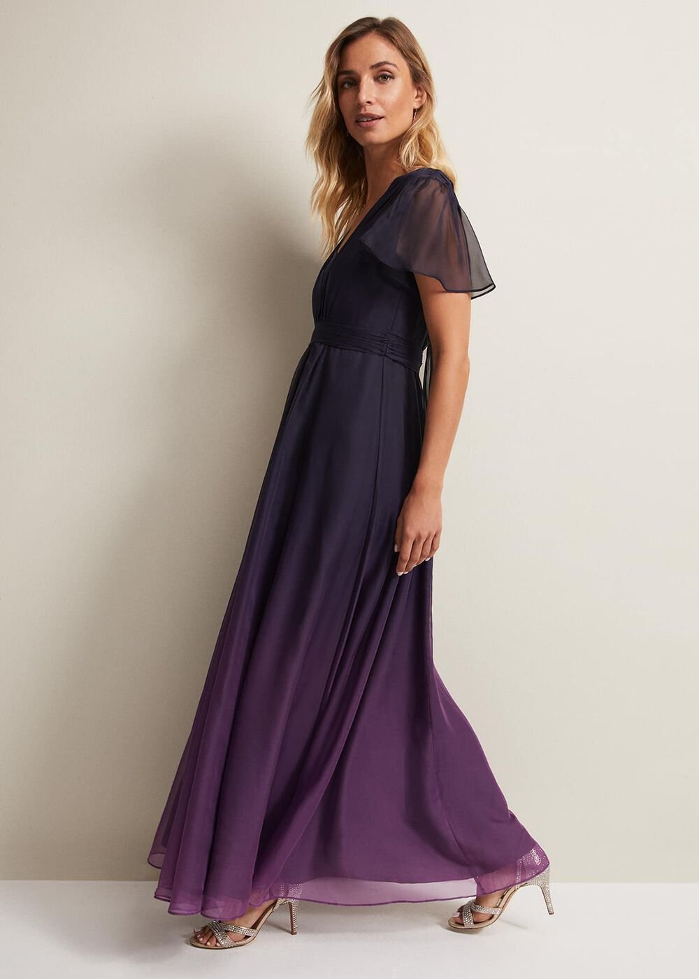 Selene Ombre Maxi Dress Multi-Coloured