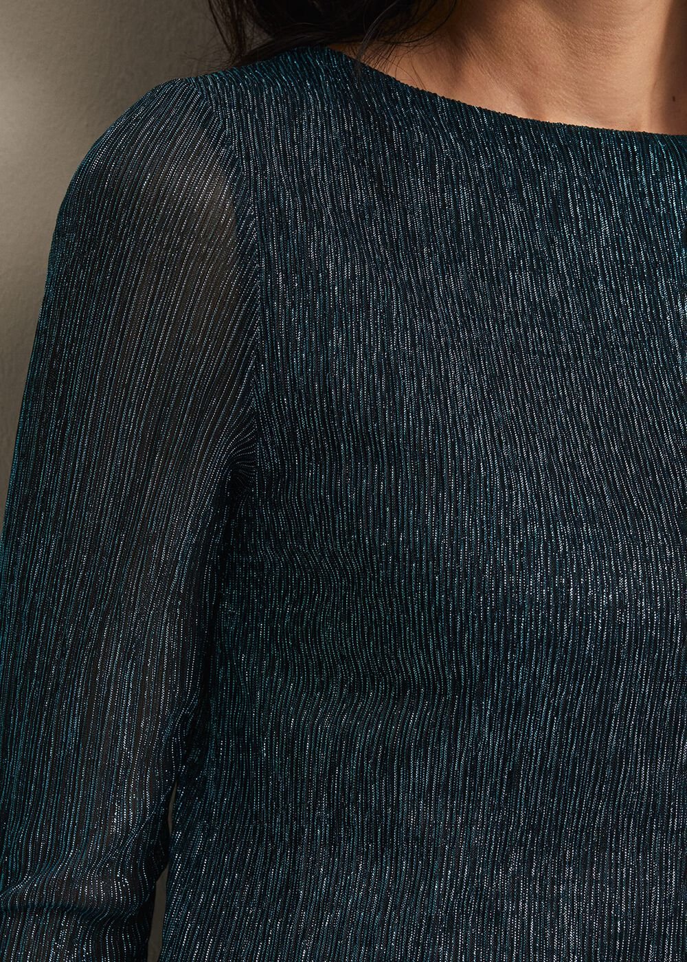 Alix Plisse Dress Blue