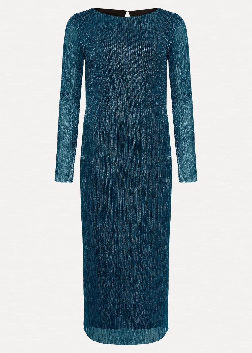 Alix Plisse Dress Blue
