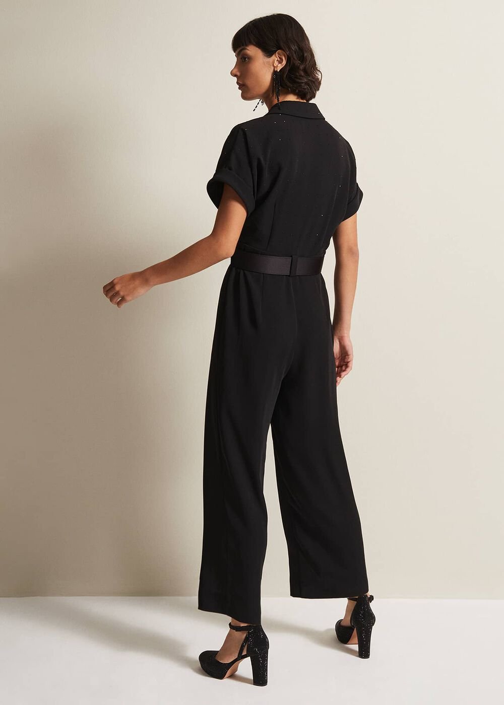 Constance Black Wide Leg Jumpsuit Black