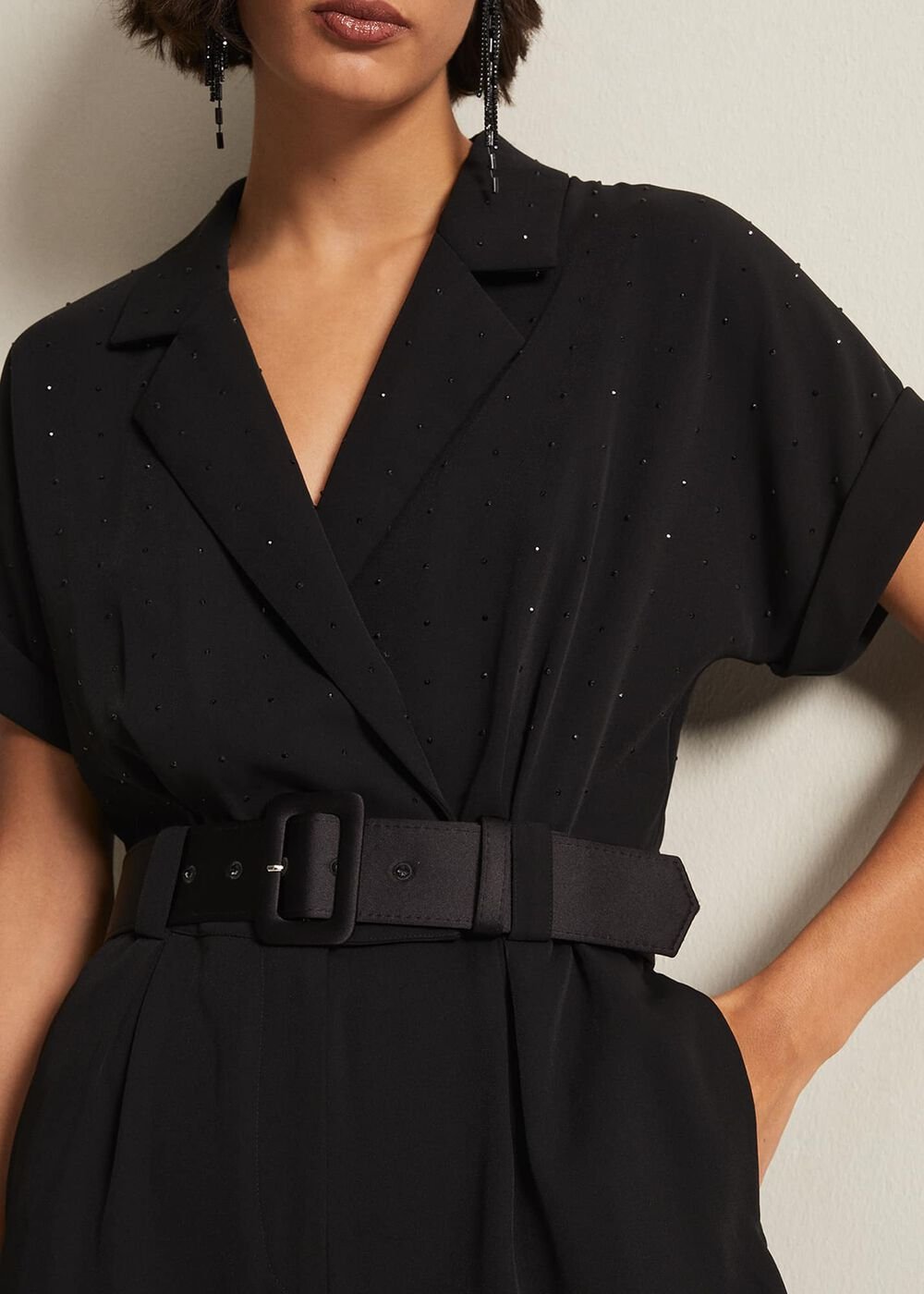 Constance Black Wide Leg Jumpsuit Black