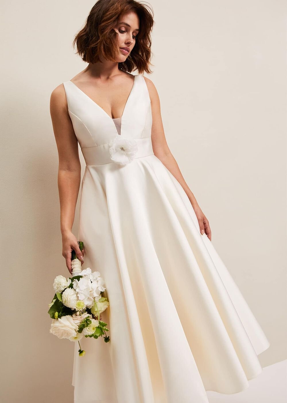 Ariel Fit And Flare Wedding Dress Ivory