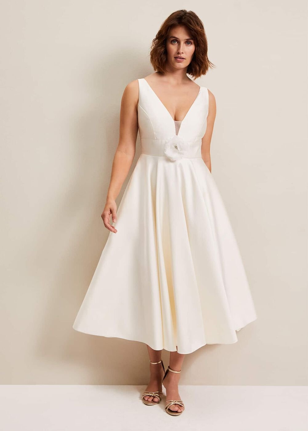 Ariel Fit And Flare Wedding Dress Ivory