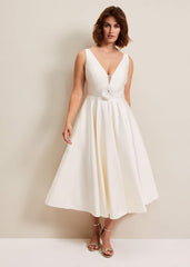 Ariel Fit And Flare Wedding Dress Ivory