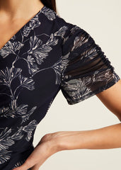 Remi Floral Mesh Dress Multi-Coloured