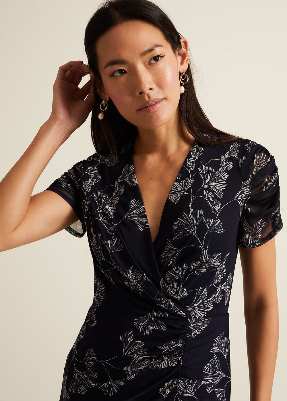 Remi Floral Mesh Dress Multi-Coloured