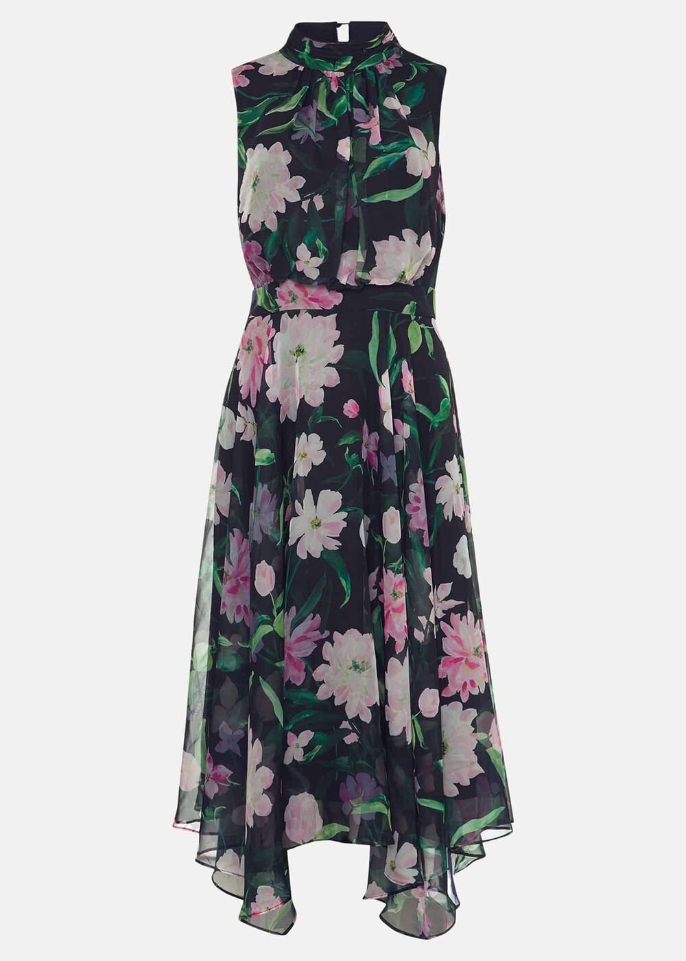 Petite Lucinda Floral Dress Multi-Coloured