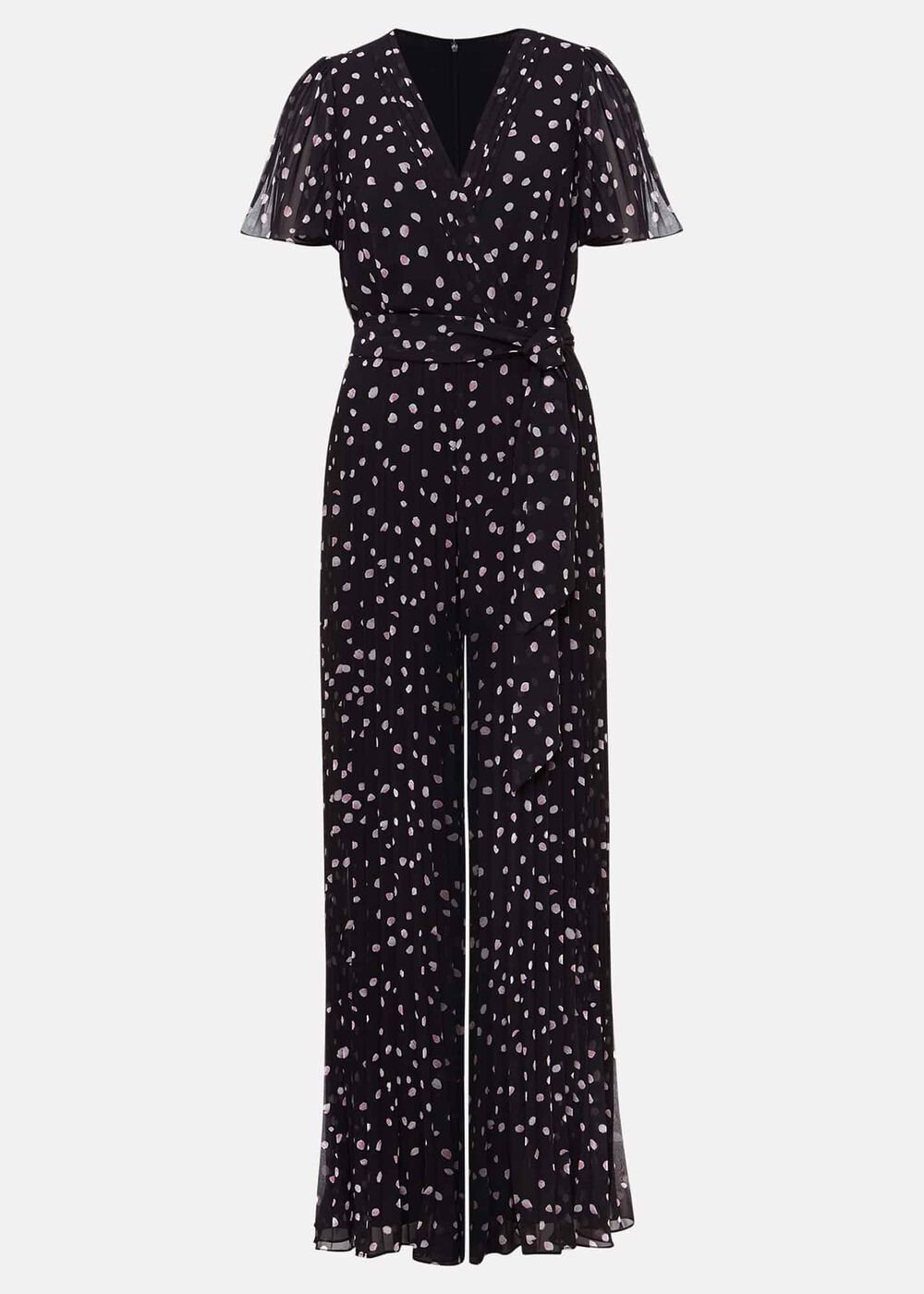 Alexandra Spot Pleat Jumpsuit Multi-Coloured
