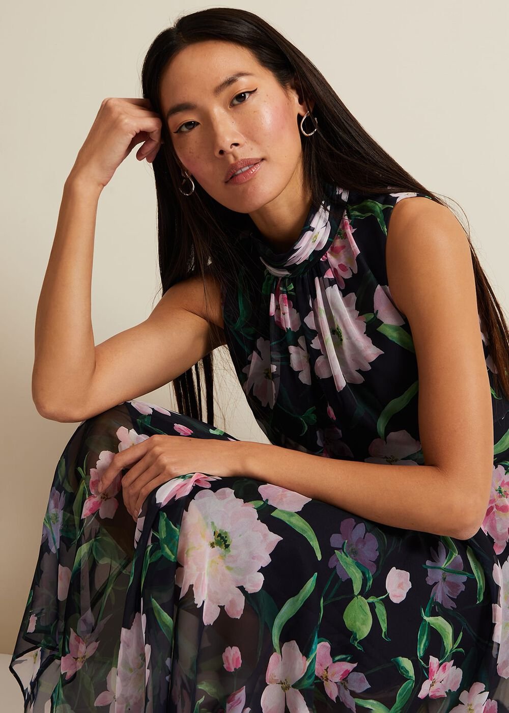 Lucinda Floral Dress Multi-Coloured