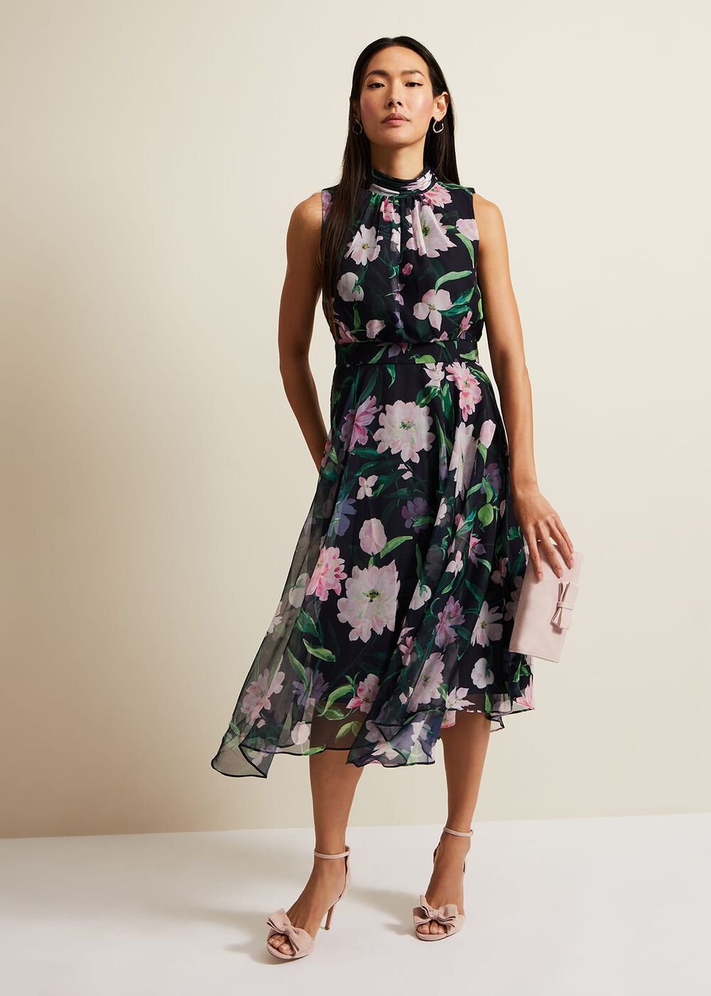 Lucinda Floral Dress Multi-Coloured