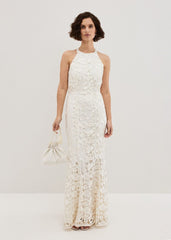 Olivia Bridal Lace Maxi Dress Ivory