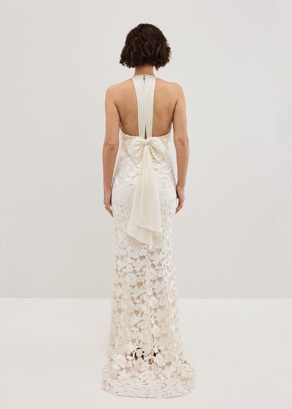 Olivia Bridal Lace Maxi Dress Ivory
