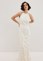 Olivia Bridal Lace Maxi Dress Ivory