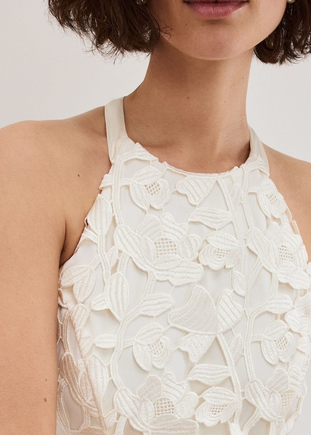 Olivia Bridal Lace Maxi Dress Ivory