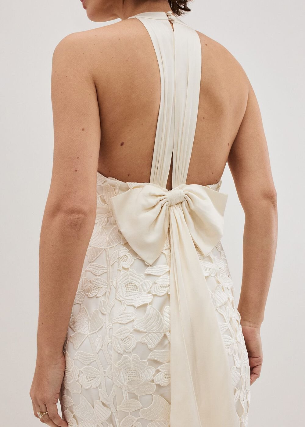 Olivia Bridal Lace Maxi Dress Ivory