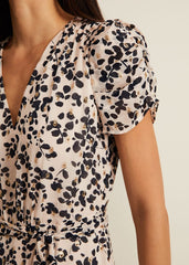 Amy Floral Midi Dress Multi-Coloured