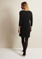 Loreina Floral Tunic Dress Black