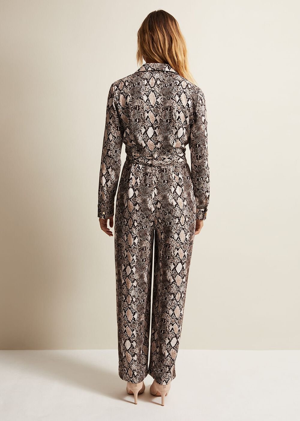 Snake Constance Jumpsuit Brown