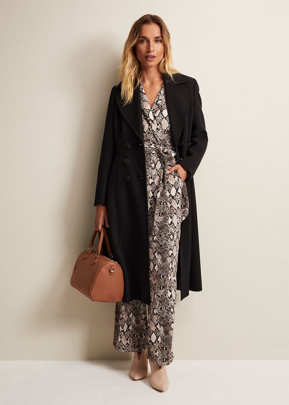 Snake Constance Jumpsuit Brown