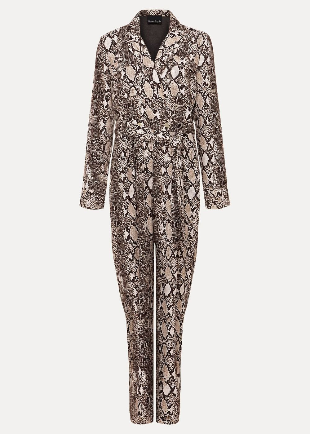 Snake Constance Jumpsuit Brown