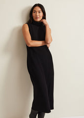 Jessica Black Jersey Bodycon Midi Dress Black