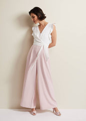 Ayla Ruffle Jumpsuit Pink