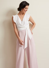 Ayla Ruffle Jumpsuit Pink