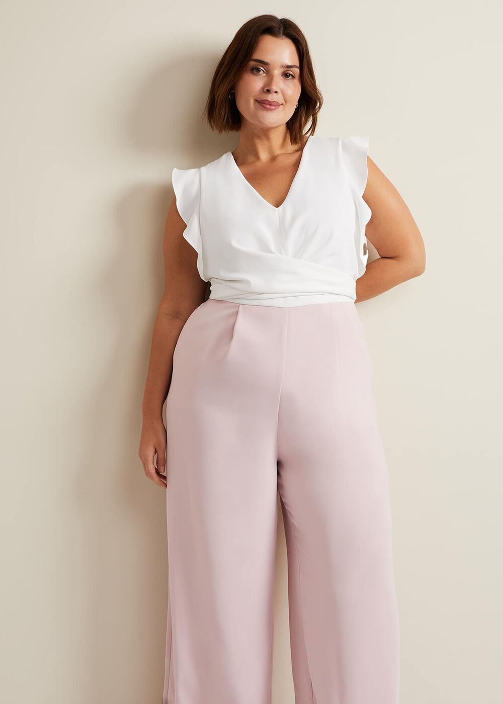 Ayla Ruffle Jumpsuit Pink