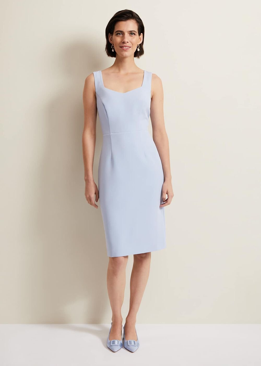 Daisy Lace Double Layer Dress Pale Blue