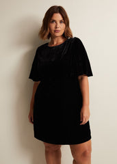 Charlie Velvet Dress Black