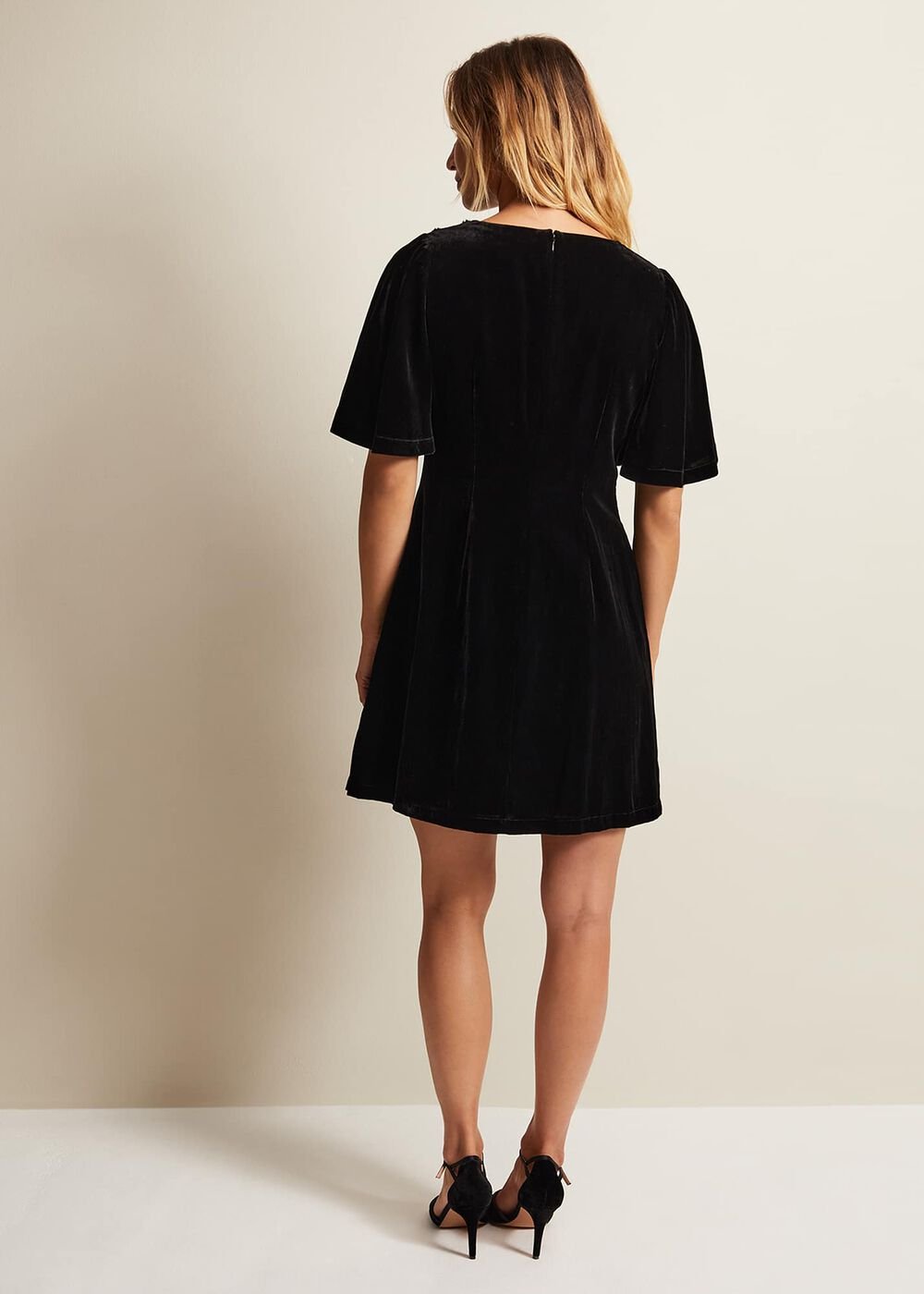 Charlie Velvet Dress Black