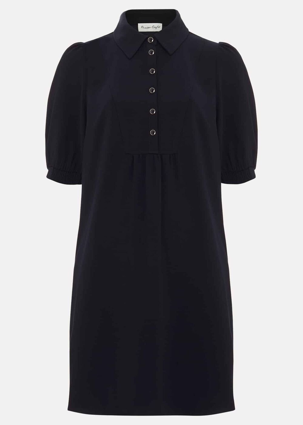 Claudia Button Swing Mini Dress Navy