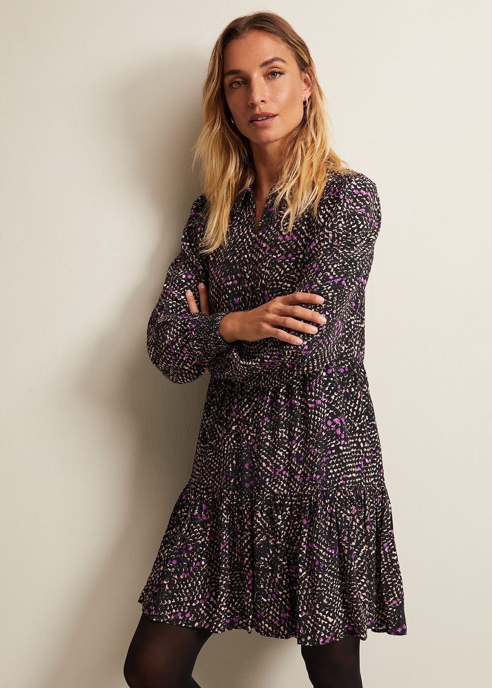 Dolly Snake Swing Dress Purple