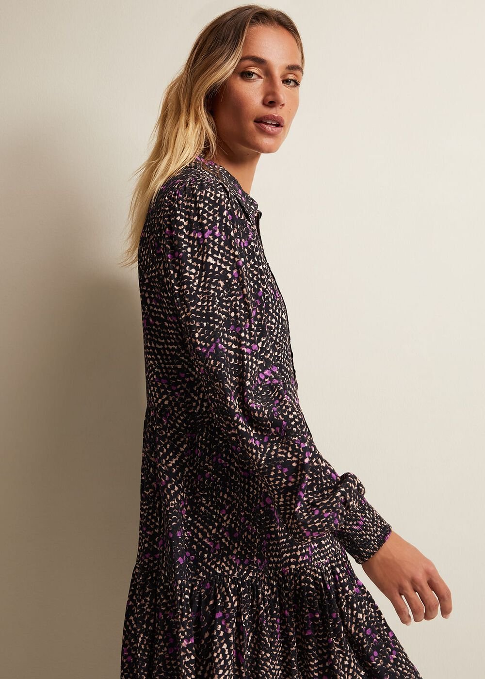 Dolly Snake Swing Dress Purple