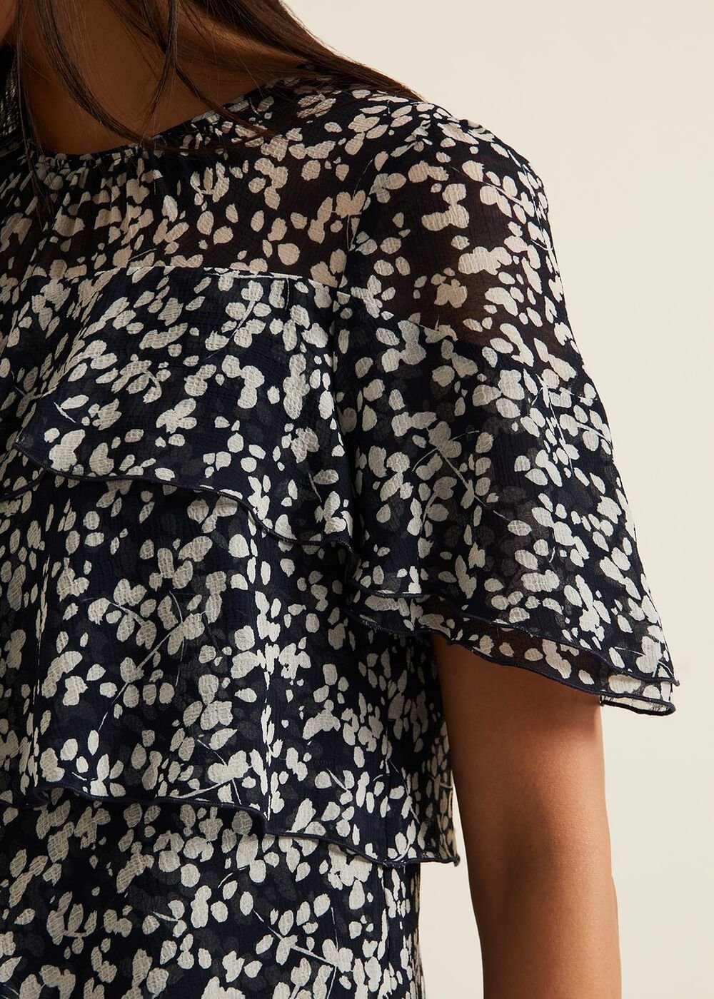 Maeve Floral Tiered Shift Dress Multi-Coloured