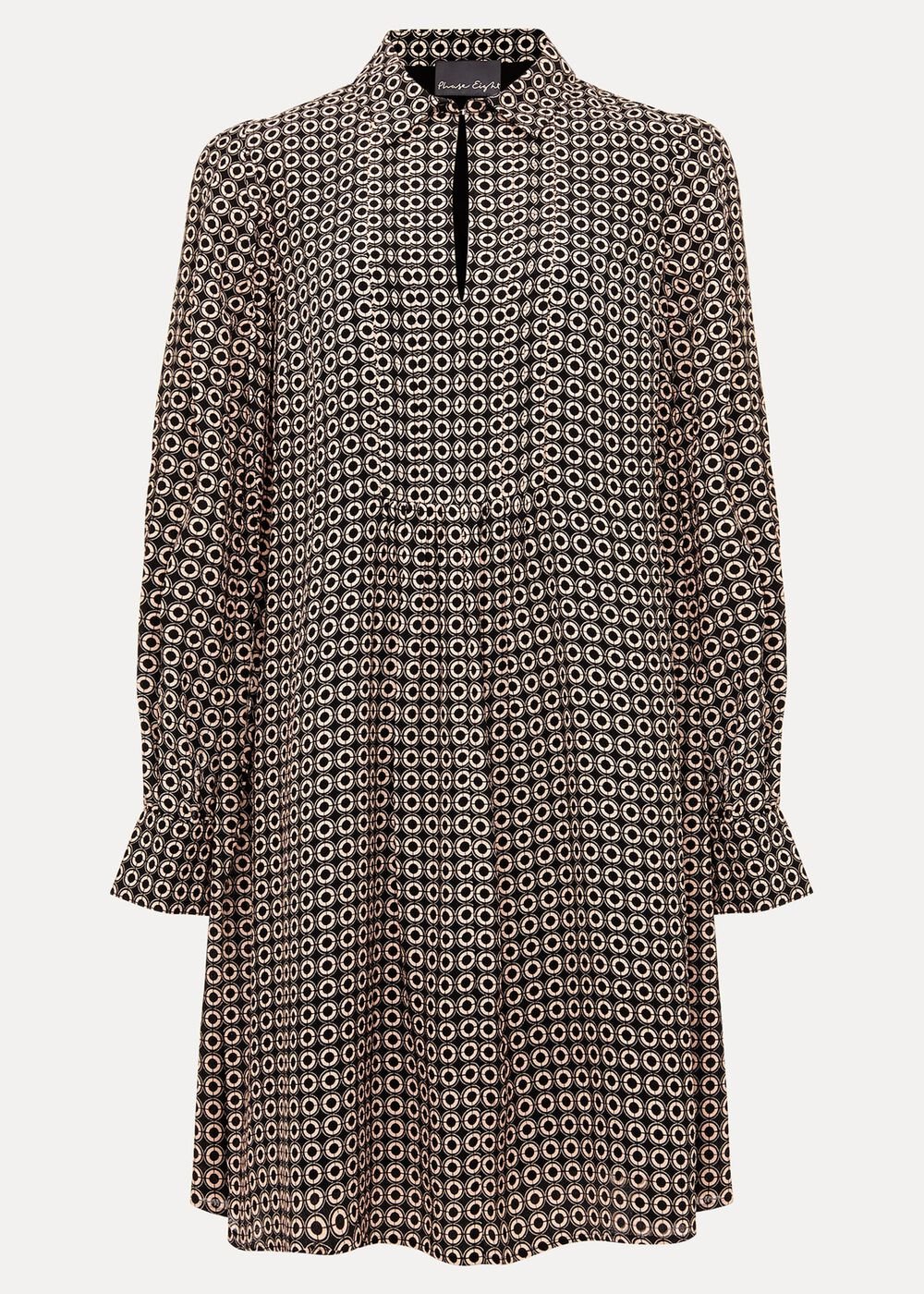 Fran Geo Swing Dress Black/Multi