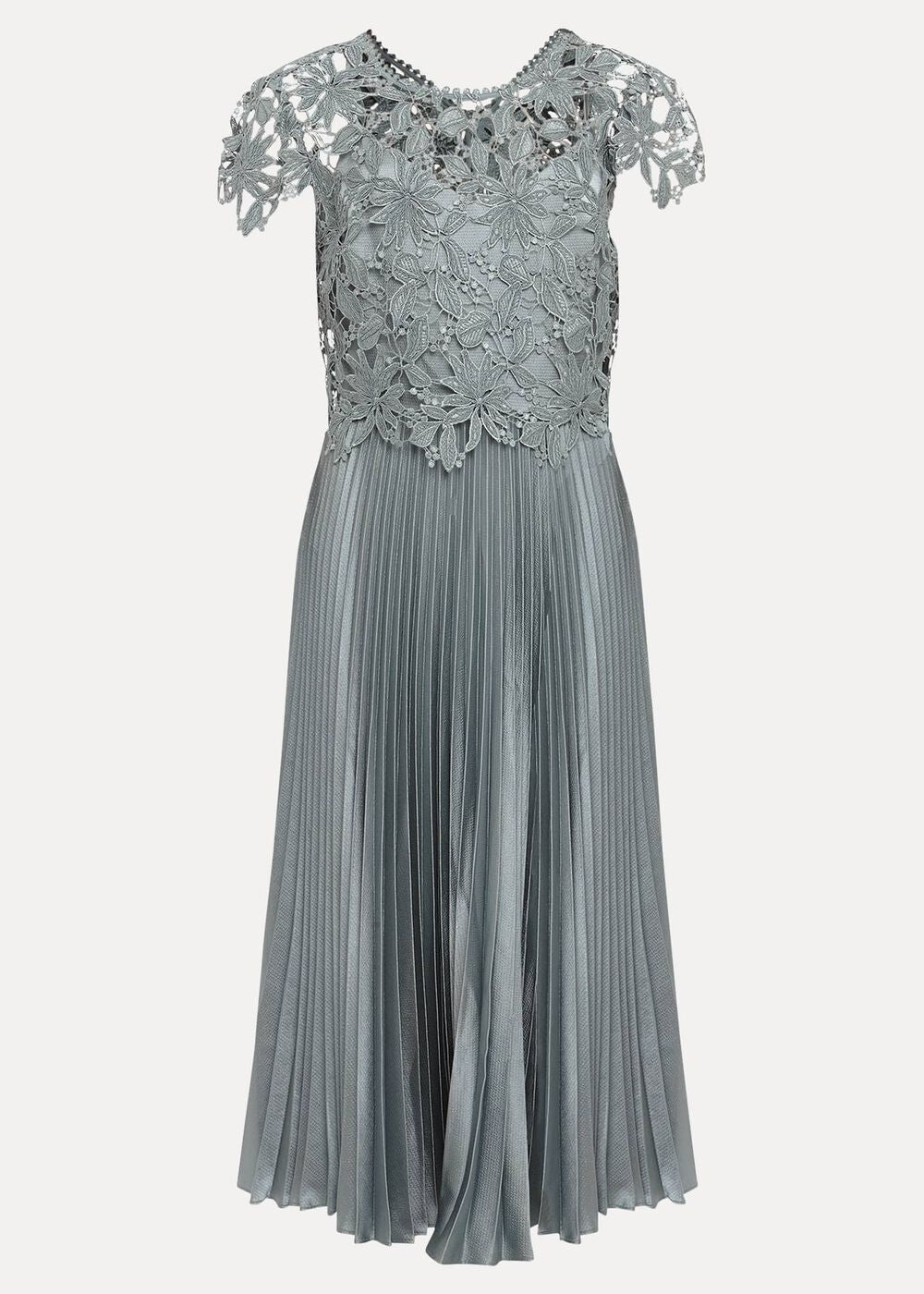 Dana Lace Double Layer Dress Light Green