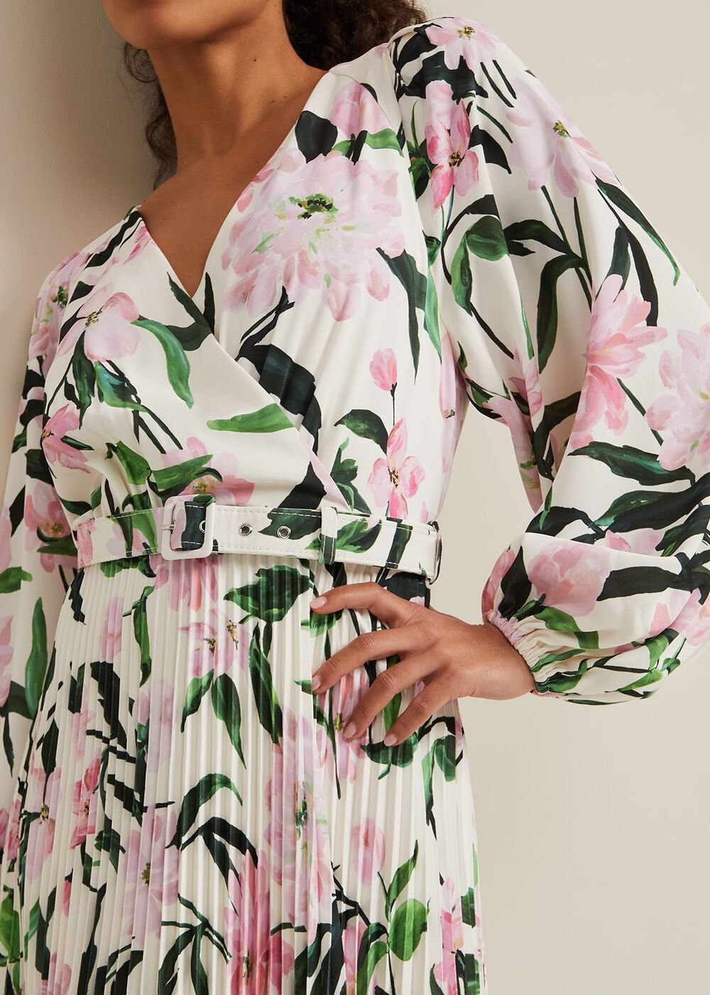 Petite Penny Floral Midi Dress Multi-Coloured
