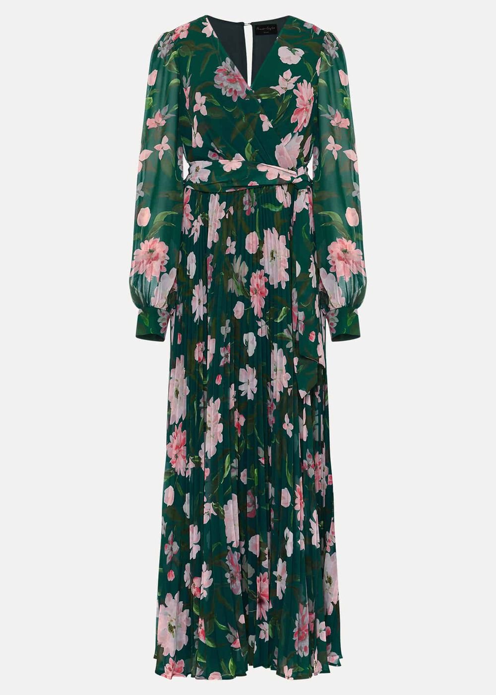 Petite Rosa Floral Pleat Maxi Dress Multi-Coloured