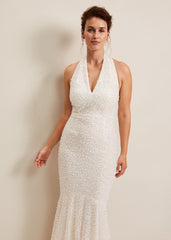 Guinevere Embellished Bridal Dress Ivory