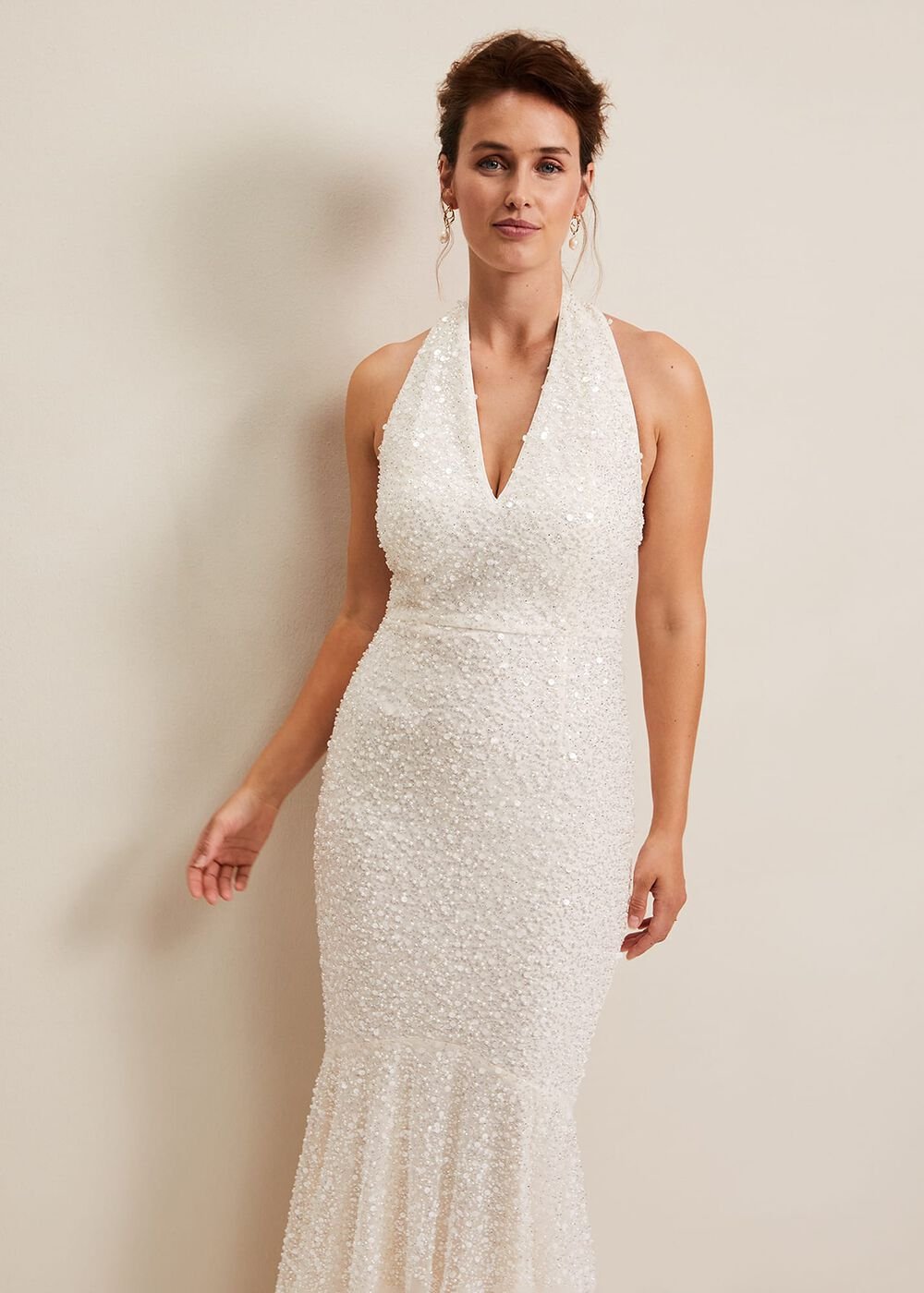 Guinevere Embellished Bridal Dress Ivory