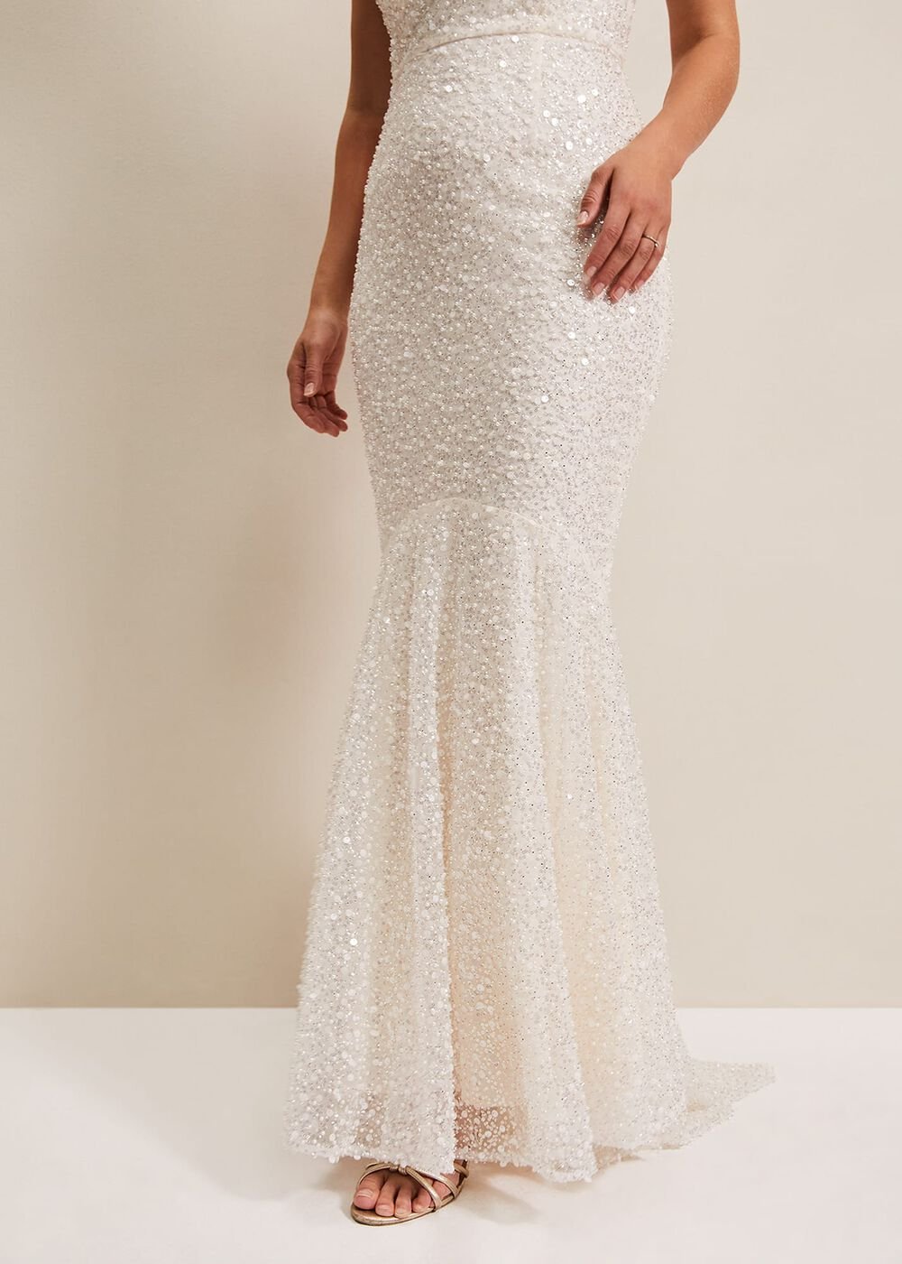 Guinevere Embellished Bridal Dress Ivory