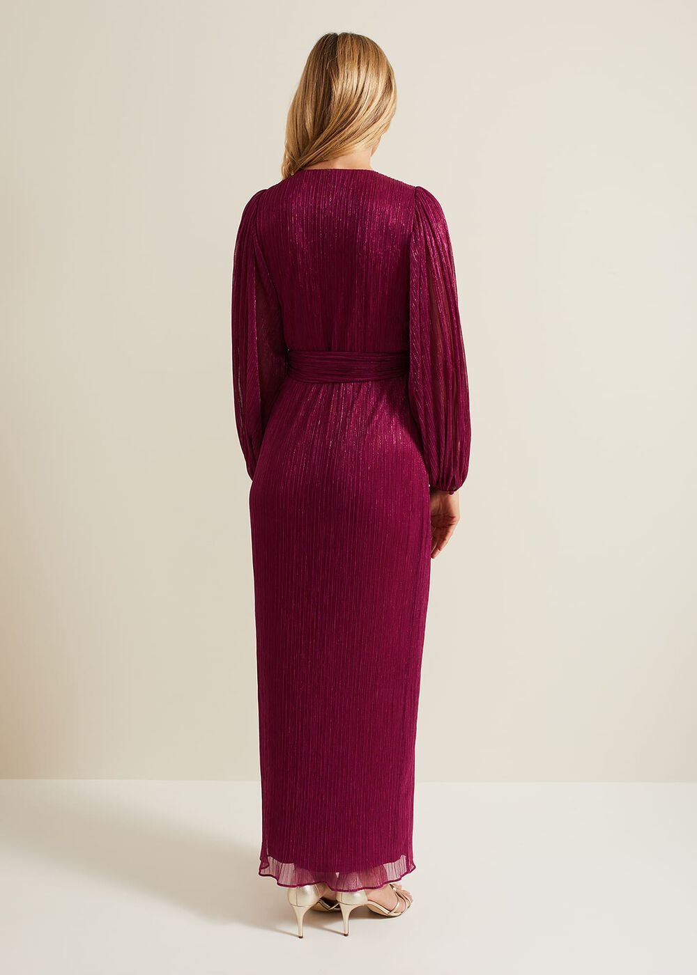 Brielle Wrap Maxi Dress Pink