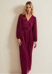 Brielle Wrap Maxi Dress Pink