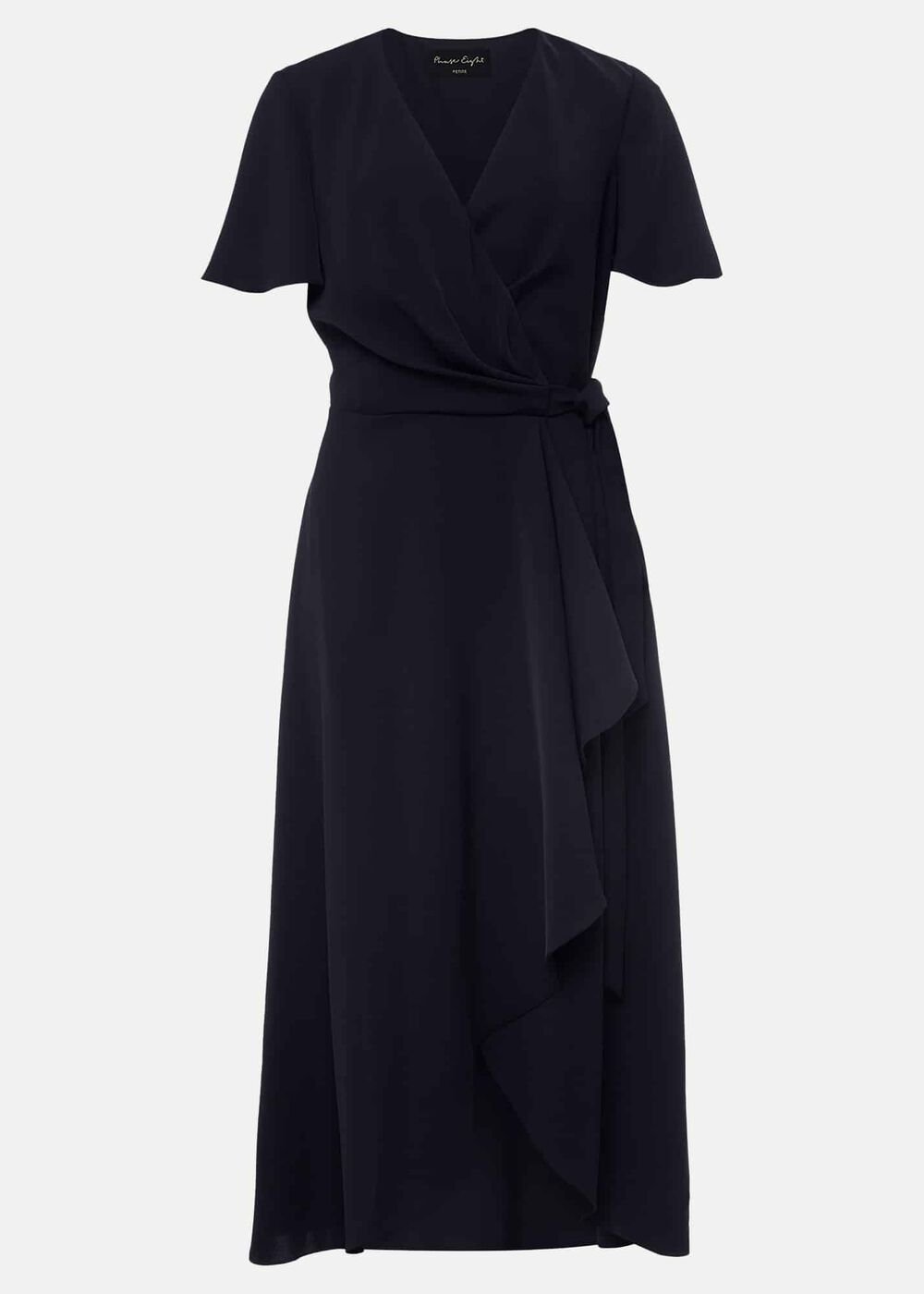 Petite Julissa Wrap Dress Navy
