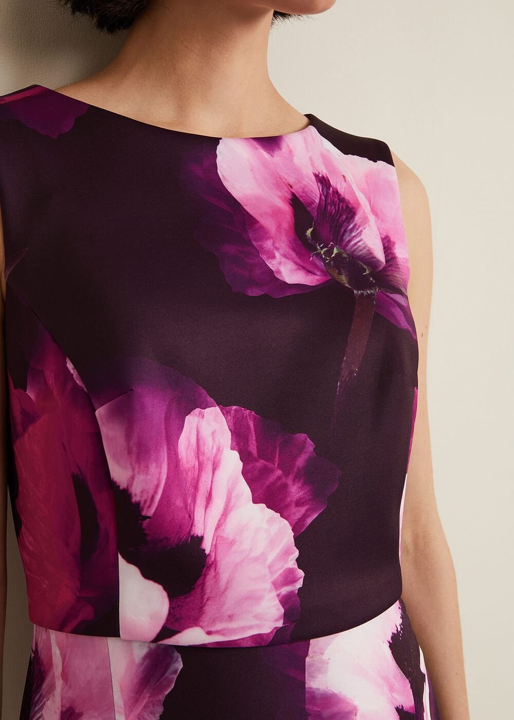 Christie Printed Scuba Midi Dress Multi-Coloured