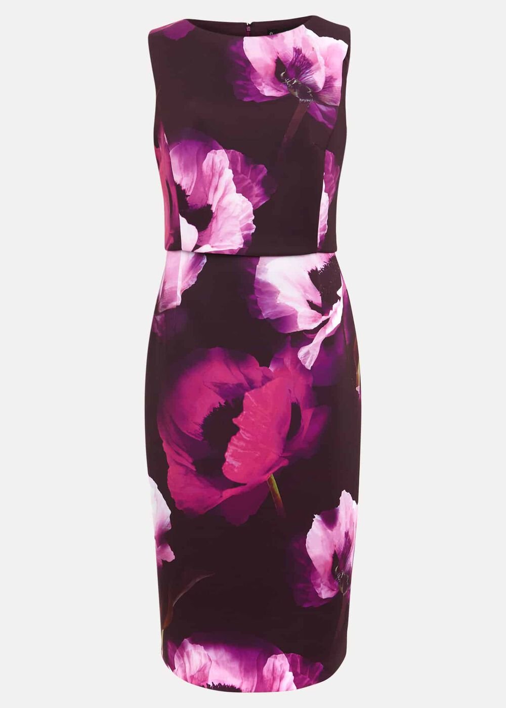 Christie Printed Scuba Midi Dress Multi-Coloured
