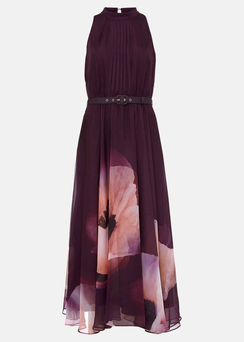Bethany Placement Print Midi Dress Multi-Coloured