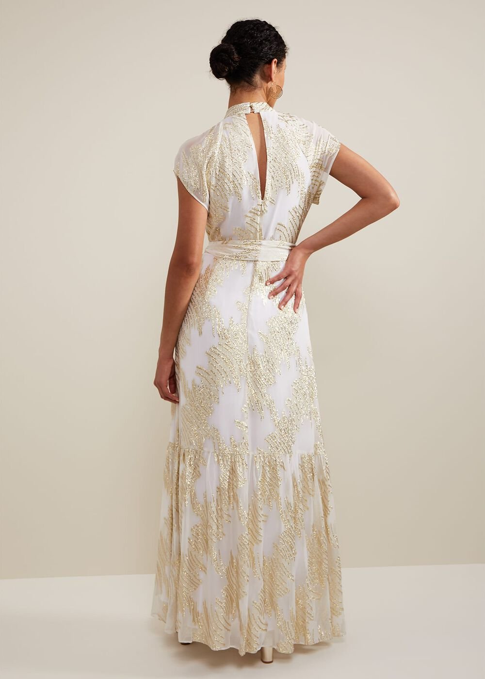 Kerena Shimmer Maxi Dress Multi-Coloured
