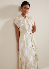 Kerena Shimmer Maxi Dress Multi-Coloured